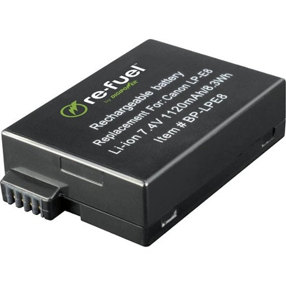 Digipower - RF-LPE8 Re-Fuel Rechargeable Lithium-Ion Battery for Canon LP-E8